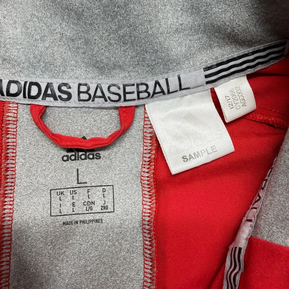 Louisville Cardinals Pullover Men L Red Adidas Windbreaker Baseball College NCAA